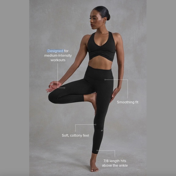 BNWT Alo Yoga 7/8 High Waist Airbrush Legging Black Size Small - RRP $160 - Picture 4 of 5